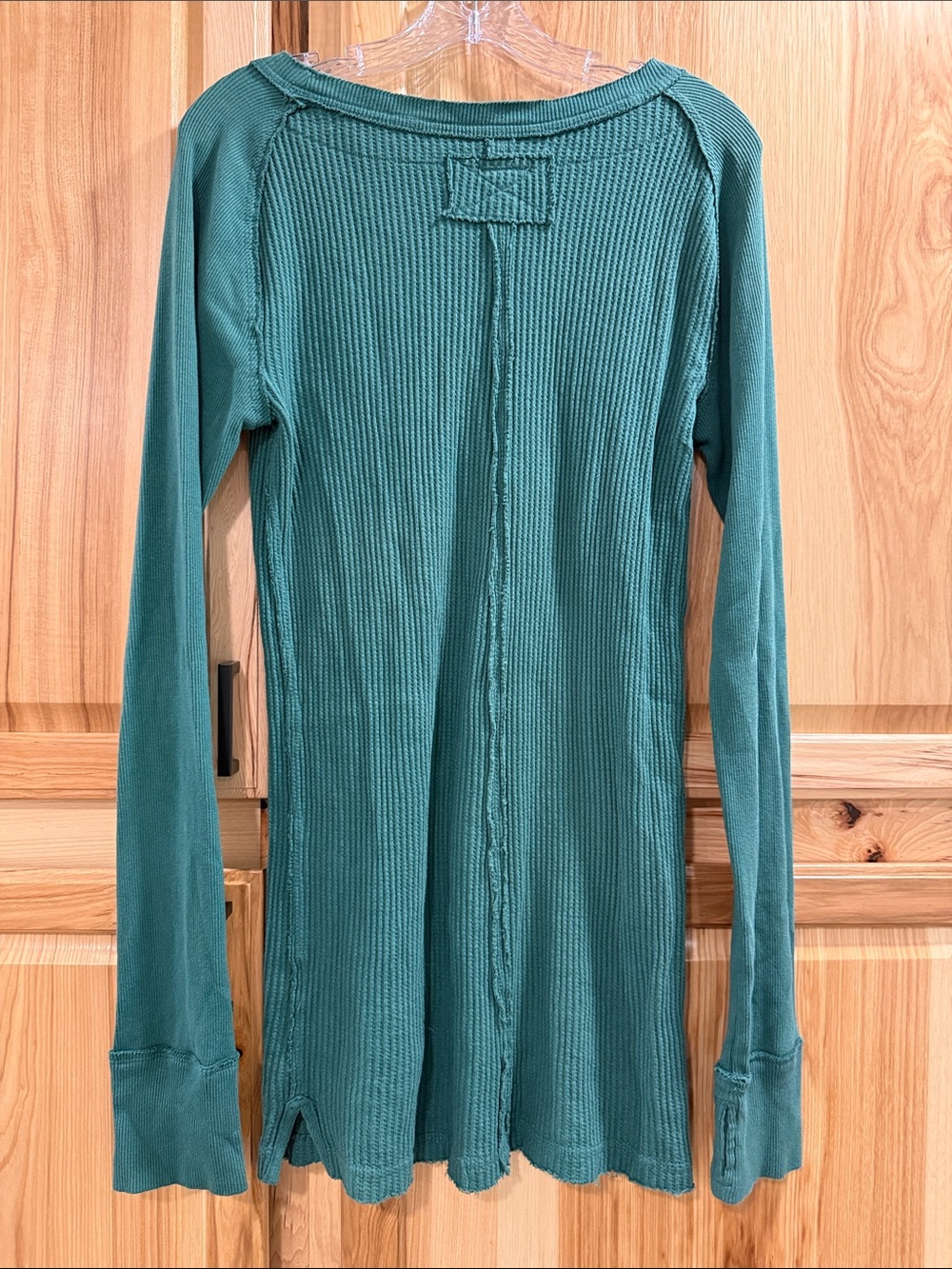 We The Free/Free People Women’s Size M Honey B Ribbed Long-Sleeve Tunic Boho Top - Picture 6 of 9